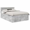vidaXL S&auml;ngyn runko p&auml;&auml;tyll&auml; Betoni Harmaa 5FT King Size Tekninen puu