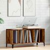 vidaXL LP-levyjen s&auml;ilytyskaappi vanha puu 100x38x48 cm tekninen puu
