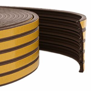 vidaXL Itsekiinnittyv&auml; ikkunatiiviste Ruskea 15 x 8 mm 12 m