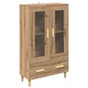 vidaXL Korkea kaappi Artisan tammi 70 x 31 x 115 cm Tekninen puu