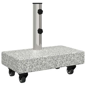 vidaXL P&auml;iv&auml;nvarjonjalusta Harmaa 45 x 25 x 45 cm Graniitti