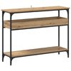 vidaXL Konsolip&ouml;yt&auml; artesaani tammi 100 x 29 x 75 cm Tekninen puu
