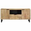 vidaXL TV Kaappi Ruskea 105x33x46 cm Massiivipuu Mango