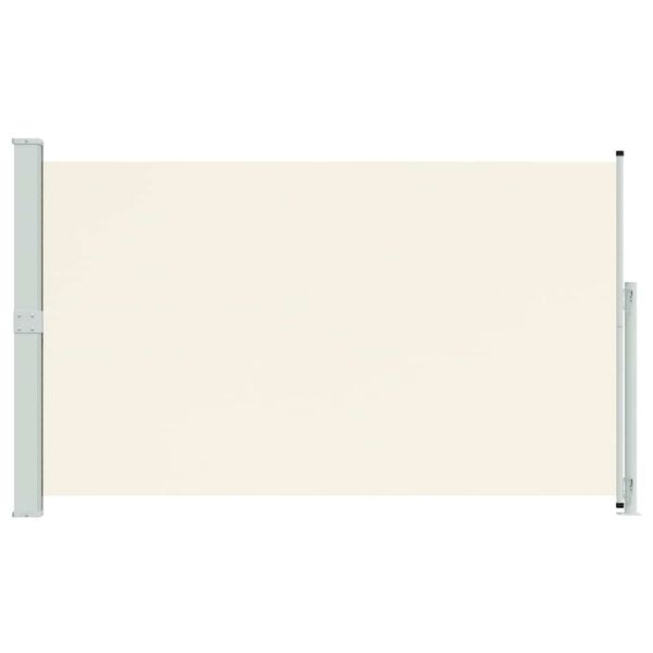 vidaXL Sis&auml;&auml;nvedett&auml;v&auml; terassin sivumarkiisi 180x300 cm kerma