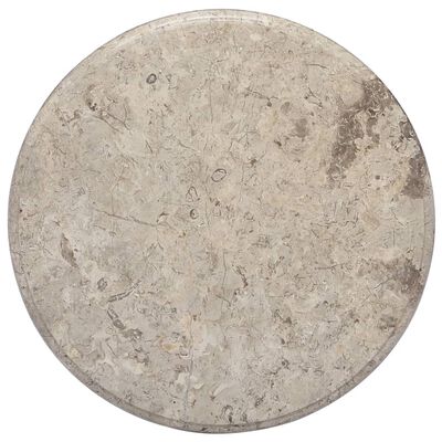 vidaXL Pöytälevy harmaa Ø50x2,5 cm marmori