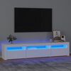 vidaXL TV-taso LED-valoilla valkoinen 195x35x40 cm