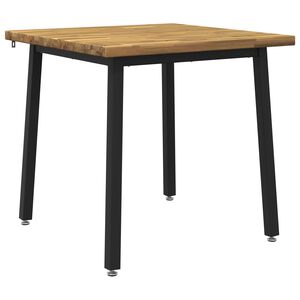 vidaXL 60 x 55 x 75 cm Tihe&auml; akasiapuu Valkoinen ja musta Suorakaide
