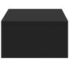 vidaXL Näyttöteline laatikoilla musta 50x27x15 cm tekninen puu