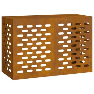 vidaXL Ilmastointilaitteen suoja Ruosteinen 90 x 40 x 60 cm