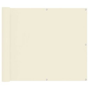 vidaXL Parvekkeen Verho Kerma 100 x 800 cm Oxford-kangas