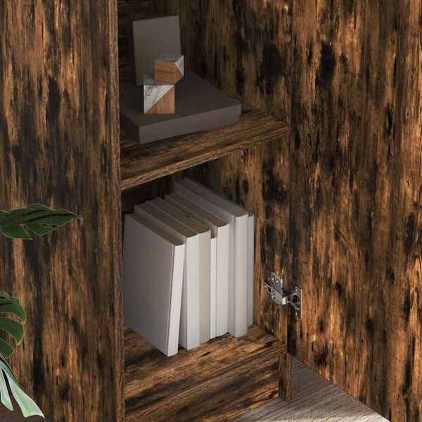 vidaXL Korkea kaappi Savup&auml;hkin&auml; 35 x 39 x 168 cm