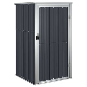 vidaXL Puutarhan ty&ouml;kaluvaja antrasiitti 88x89x161 cm galvanoitu ter&auml;s