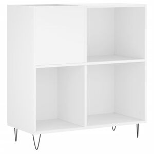 vidaXL LP-levyjen s&auml;ilytyskaappi valkoinen 84,5x38x89 cm tekninen puu