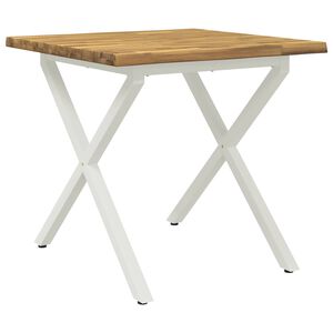 vidaXL El&auml;v&auml; Reunakynttil&auml;ruokap&ouml;yt&auml; 70 x 70 x 75 cm Tihe&auml; akasiapuu