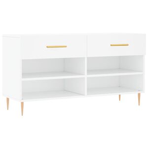 vidaXL Kenk&auml;penkki valkoinen 102x35x55 cm tekninen puu