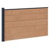 vidaXL Aidat Setti 175 x 105 cm WPC ja alumiini Ruskea