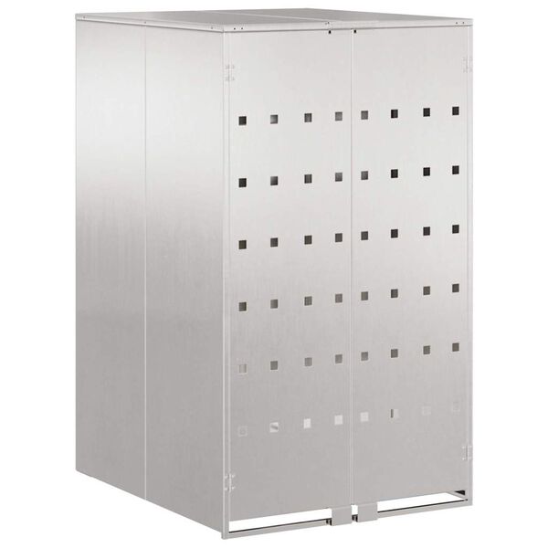 vidaXL Pyörällinen jäteastian säilytys kaasun nostokannella 240L astialle