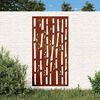 vidaXL Puutarhasein&auml;koriste 105x55 cm corten ter&auml;s bambukuvio