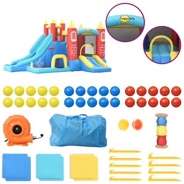 Happy Hop Pomppulinna liukum&auml;ell&auml; 400x284x213 cm