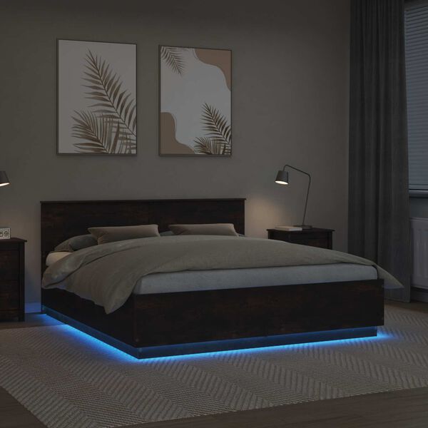 vidaXL S&auml;ngyn runko p&auml;&auml;tyll&auml; Savup&auml;hkin&auml; 200 x 200 cm Tekninen puu