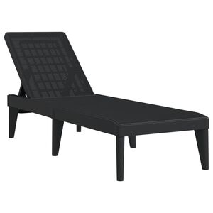 vidaXL Aurinkotuoli antrasiitti 186x60x29 cm PP
