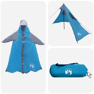 vidaXL 2-in-1 Sateenvarjo Hupulla 262 x 126 x 130 cm Sininen