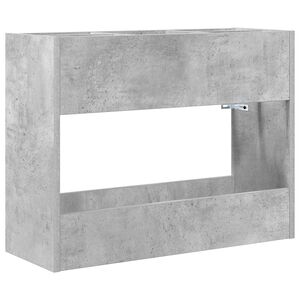 vidaXL Aurinkovarjojalusta Betoni Harmaa 65 x 24 x 50 cm Tekninen puu