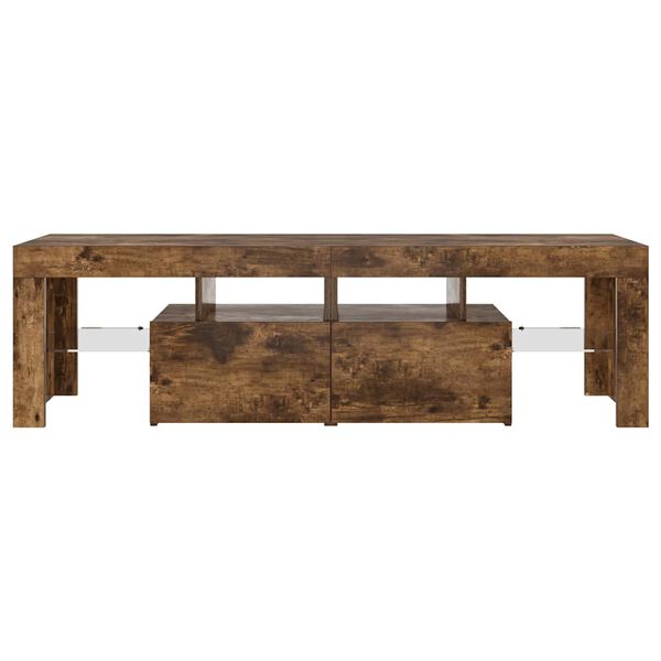 vidaXL TV-taso LED-valoilla savutammi 140x36,5x40 cm