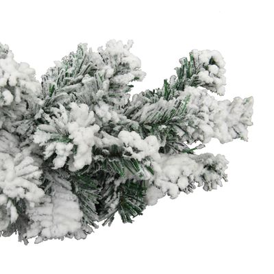 vidaXL Jouluseppele lumihuurteella vihreä 10 m PVC