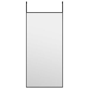 vidaXL Ovipeili musta 30x60 cm lasi ja alumiini