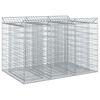 vidaXL Gabion Kohotettu Peti 2 kpl 150 x 100 x 100 cm Galvanoitu ter&auml;s
