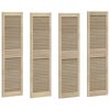 vidaXL Kaapin ovi ovella 4 pcs Luonnollinen 140,5 x 2,1 x 39,5 cm