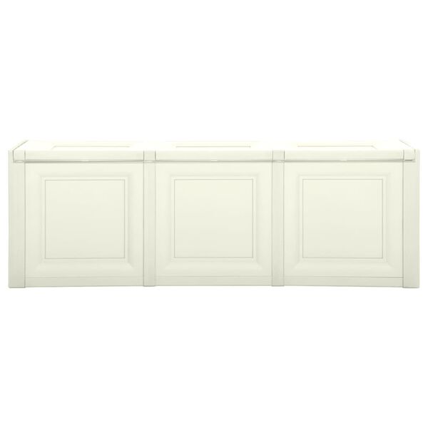 vidaXL Tyynylaatikko vaniljaj&auml;&auml;tel&ouml; 125x40x42 cm 130 l