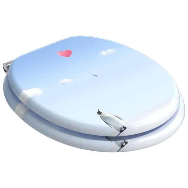 vidaXL WC-istuin 2 pcs Sininen 44 x 38 cm MDF-levy