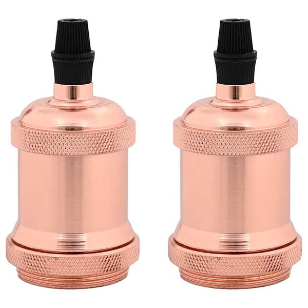vidaXL Lampuntelineet 2 kpl Rose Gold E27