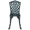 vidaXL Puutarhan Bistro Set 3 pcs Vihreä Alumiini