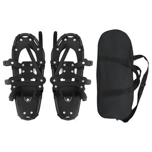 vidaXL 3 in 1 lumikenki&auml; Musta 53,5 x 21 cm Alumiini ja HDPE
