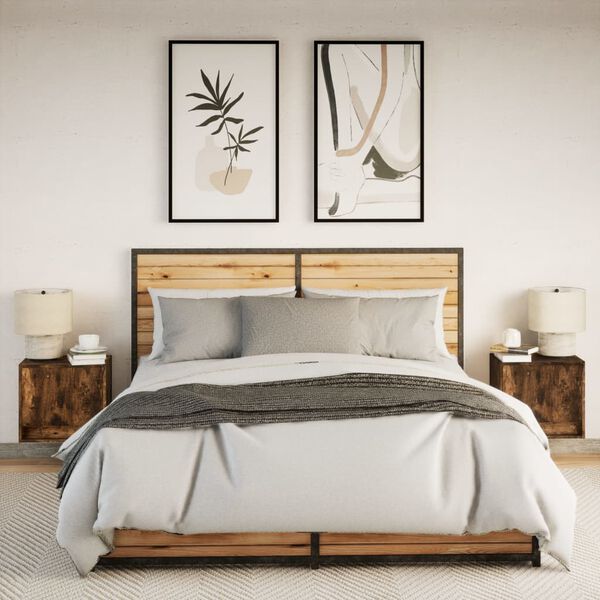 vidaXL Sein&auml;kiinnitett&auml;v&auml;t y&ouml;p&ouml;yd&auml;t LED-valoilla 2 kpl savutammi