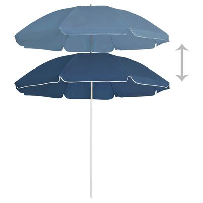 vidaXL Aurinkovarjo terästanko sininen 180 cm