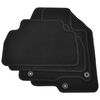 vidaXL Moottoriajoneuvon matto Musta kangas