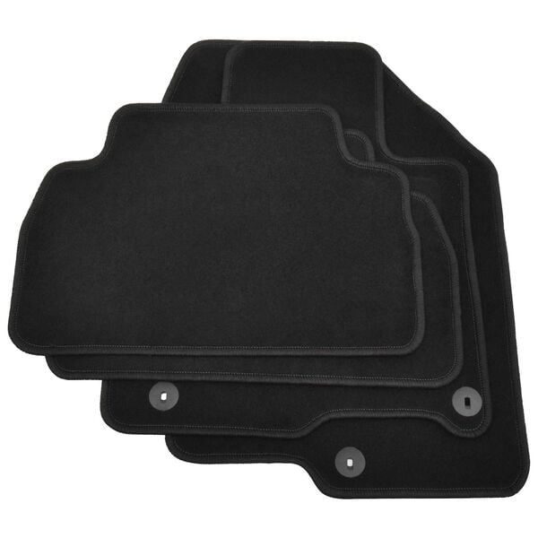 vidaXL Moottoriajoneuvon matto Musta kangas