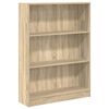 vidaXL Kirjahylly Sonoma-tammi 80x24x109 cm tekninen puu