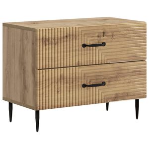 vidaXL Y&ouml;p&ouml;yt&auml;kaappi Artisaanitammi 62 x 34,5 x 47,5 cm Tekninen puu