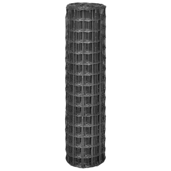 vidaXL Euro-aita teräs 10x1,5 m harmaa