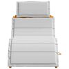 vidaXL Aurinkotuoli tyynyllä 2 pcs Vaaleanharmaa 184 x 55 x 64cm