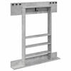 vidaXL Biljardikeppiteline Tekninen puu 93 x 12 x 103 cm Betoninharmaa