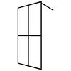 vidaXL Walk-in Suihkun sein&auml;ke karkaistu huurrelasi 140x195 cm