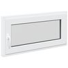 vidaXL Kellari-ikkuna RISOR 100 x 50 cm PVC ja lasi valkoinen