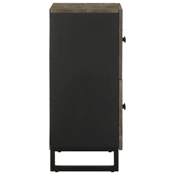 vidaXL Senkki musta 60x33x75 cm t&auml;ysi mangopuu