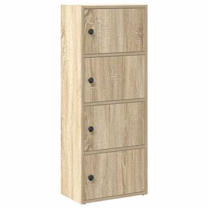 vidaXL Kirjahylly Sonoma-tammi 40x24x102 cm tekninen puu